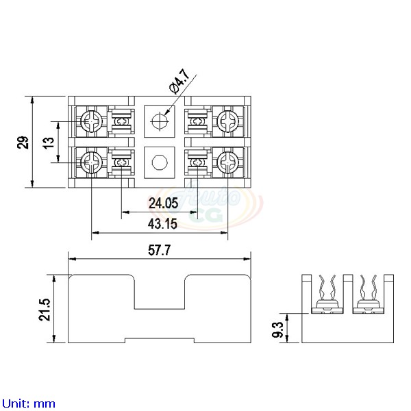 2 poles 10A Fuse Block | Fuse Holder 2 poles 10A Fuse Block | Fuse Holder