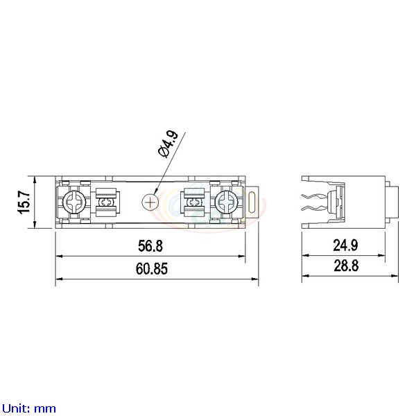 10A 1 pole Din Rail Fuse Block | Fuse Holder 10A 1 pole Din Rail Fuse Block | Fuse Holder