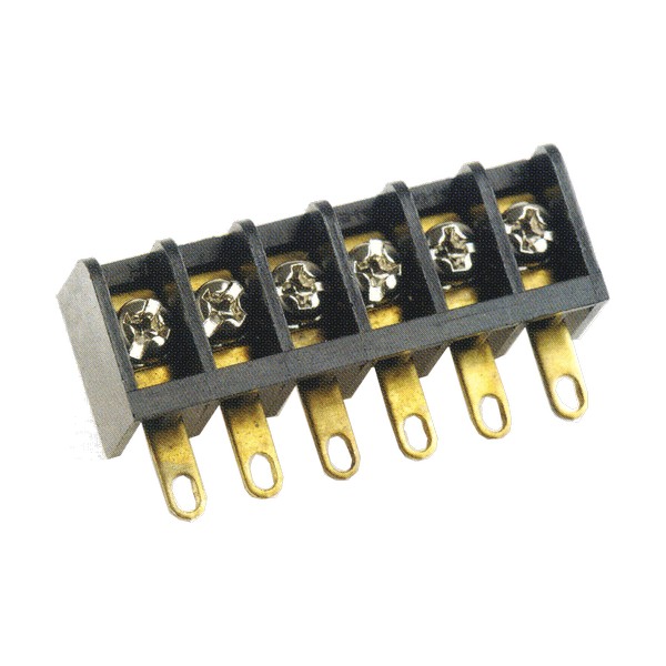 6.35mm pitch, 10A 300VAC, CBP140 Tri-Barrier Strip Terminal Blocks
